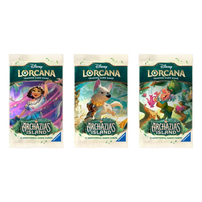 DISNEY LORCANA ARCHAZIA`S ISLAND BOOSTER PACK (single) Toy Box DISNEY LORCANA ARCHAZIA`S ISLAND BOOSTER PACK (single) Toy Box