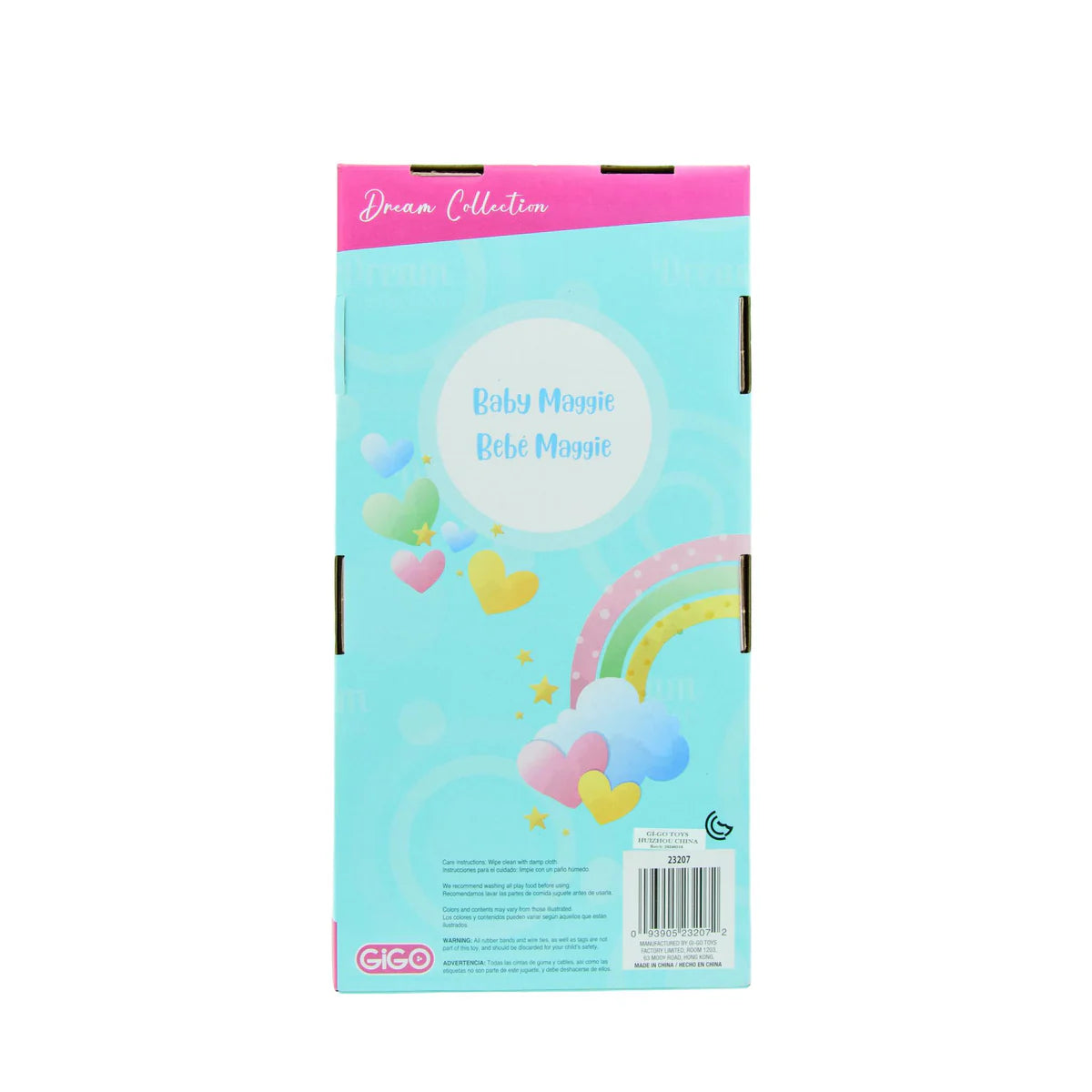 DREAM COLLECTION BABY MAGGIE 12" DOLL (random color)