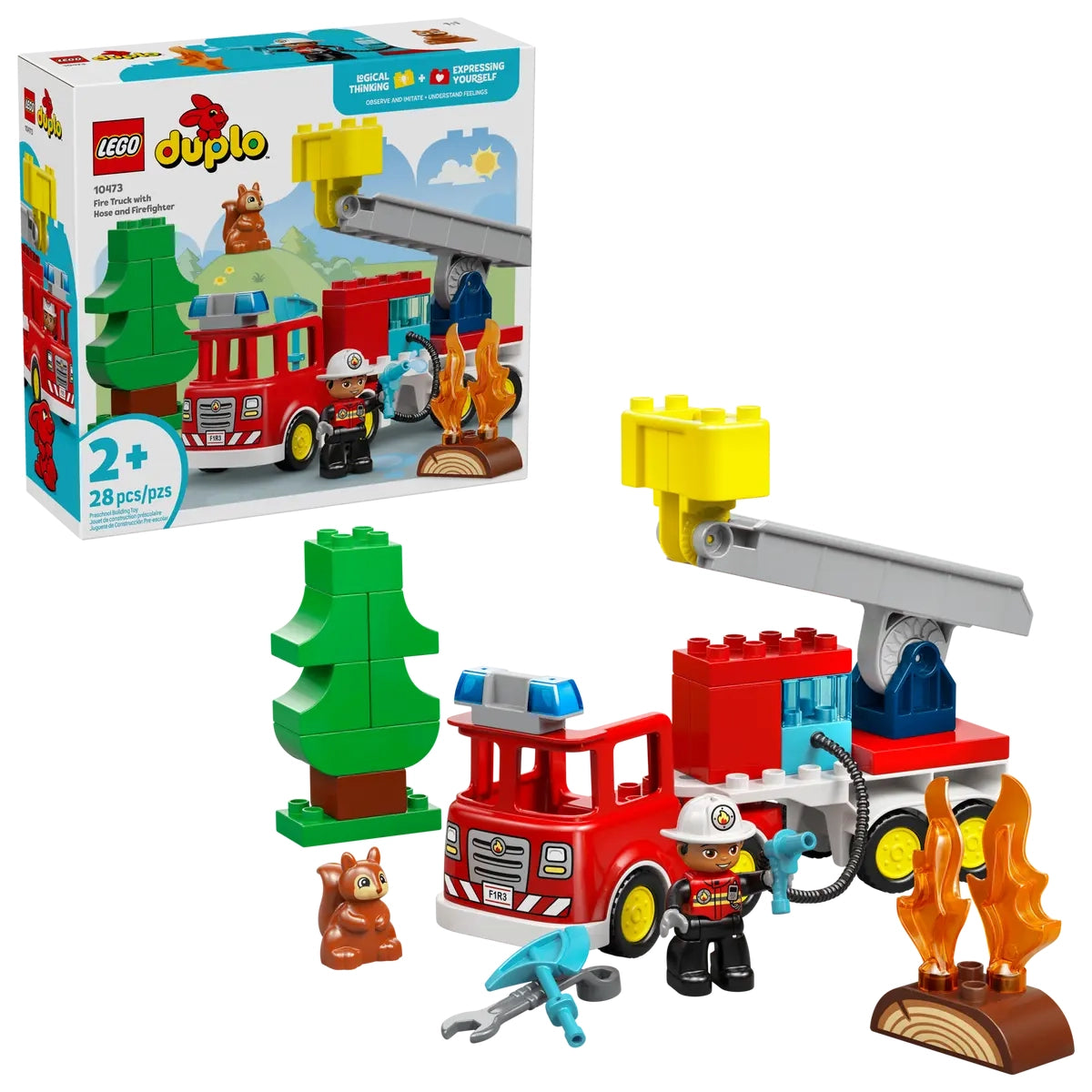 DUPLO 10473 Fire Truck with Hose and Firefighter
