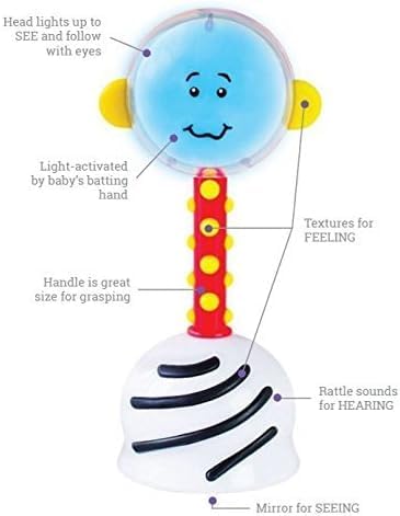 NogginStik Light-up Developmental Rattle