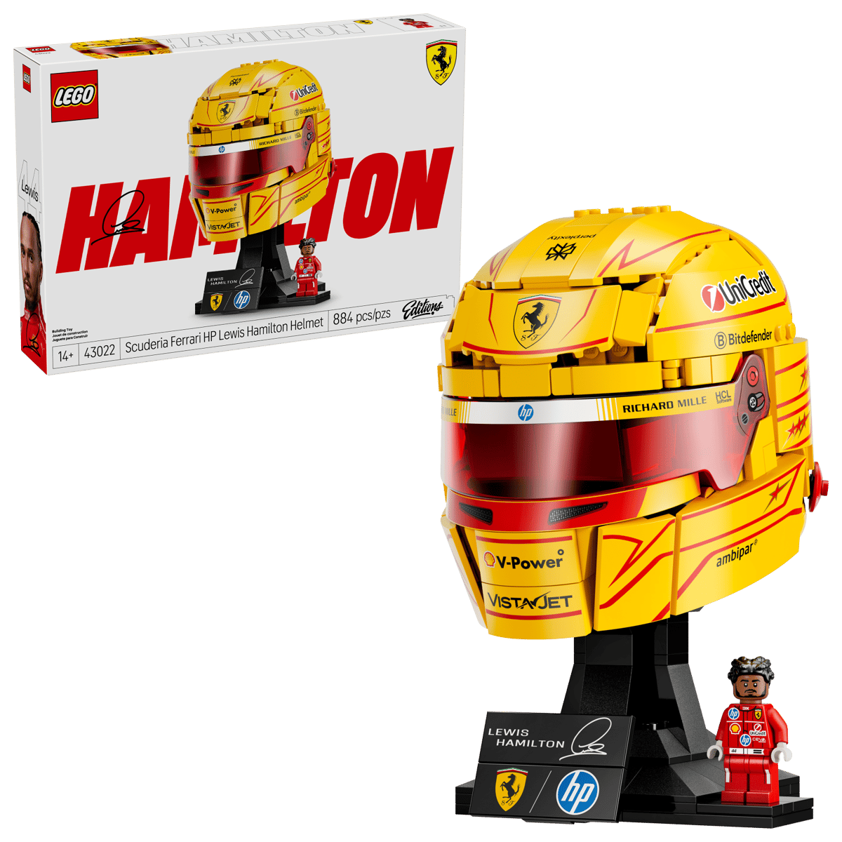 LEGO Editions 43022 Scuderia Ferrari HP Lewis Hamilton Helmet