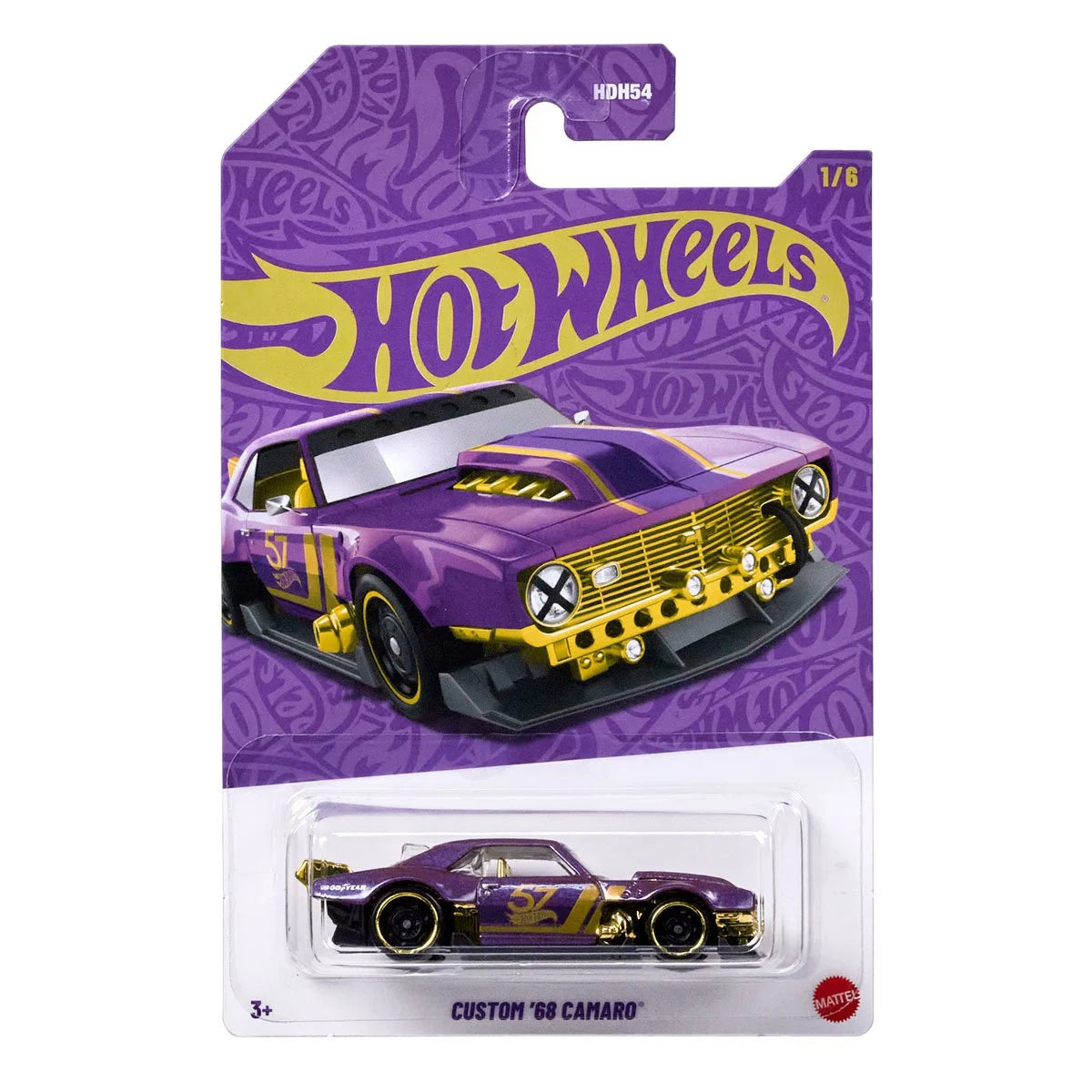 HOT WHEELS 2025 PEARL AND CHROME CUSTOM `68 CAMARO