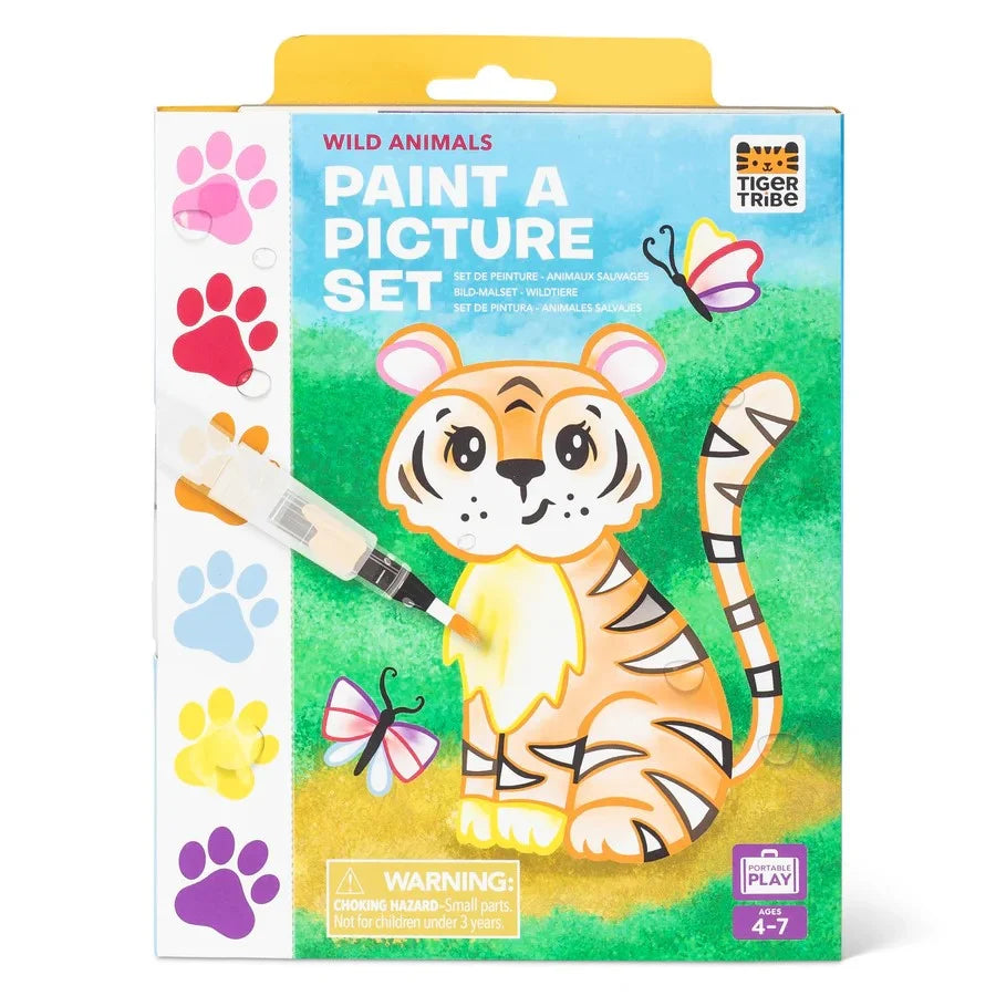 PAINT A PICTURE SET WILD ANIMALS