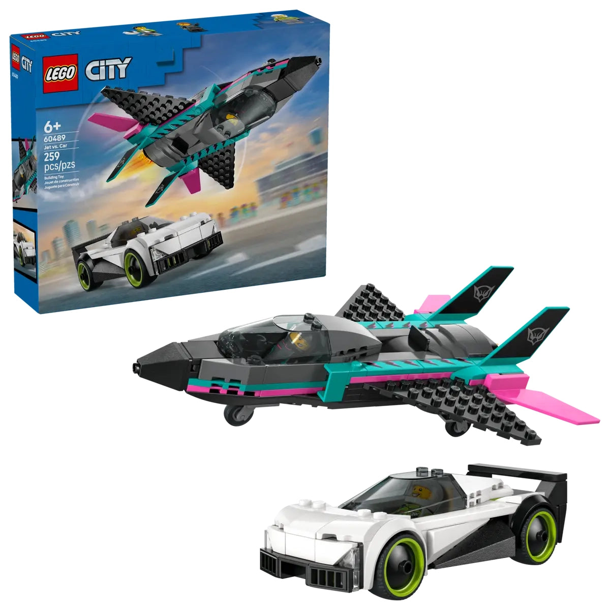LEGO CITY 60489 Jet vs. Car