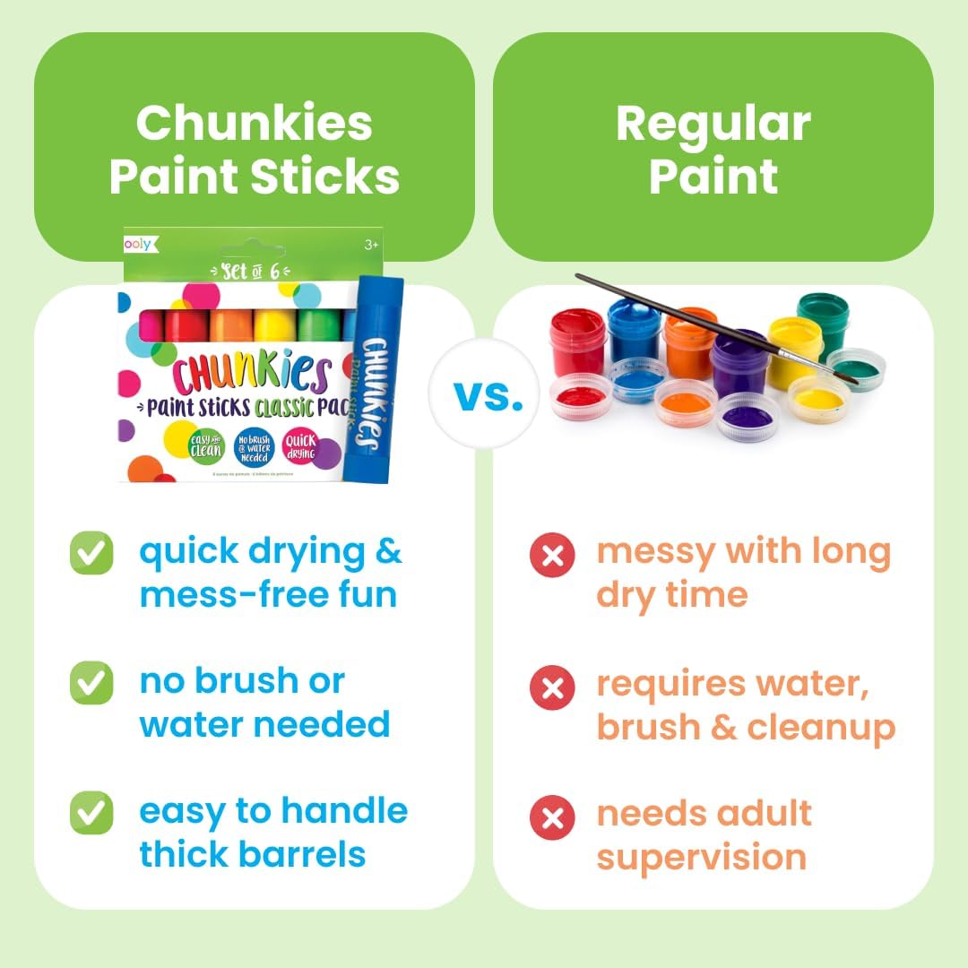 Chunkies 12 Mess Free Paint Sticks For Kids