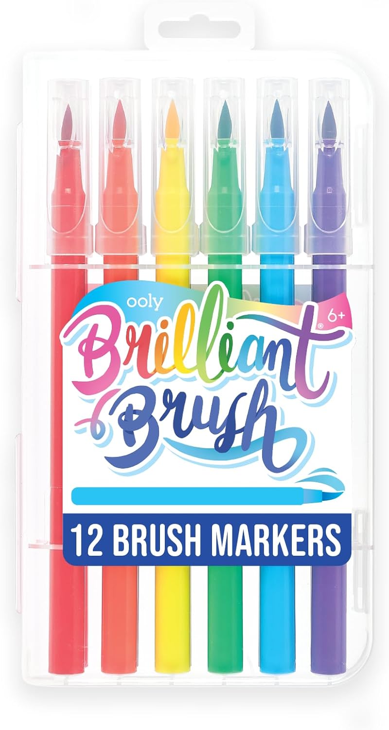 Brilliant Brush Set of 12 Brush Calligraphy Pens for Beginners