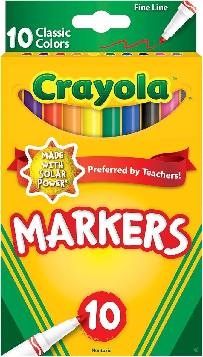 10 PK CRAYOLA MARKER CLASSIC