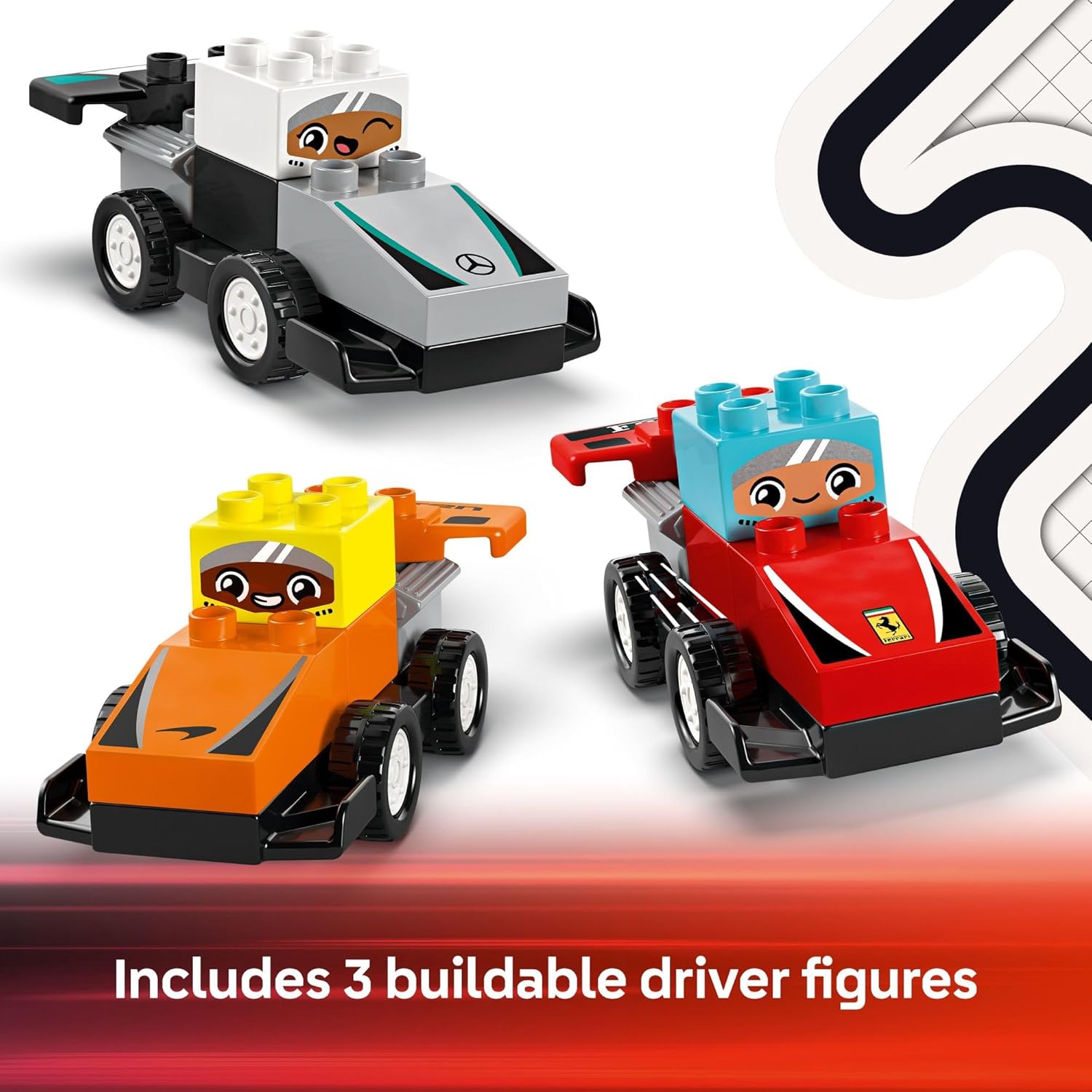 DUPLO F1 TEAM RACING CARS & DRIVERS