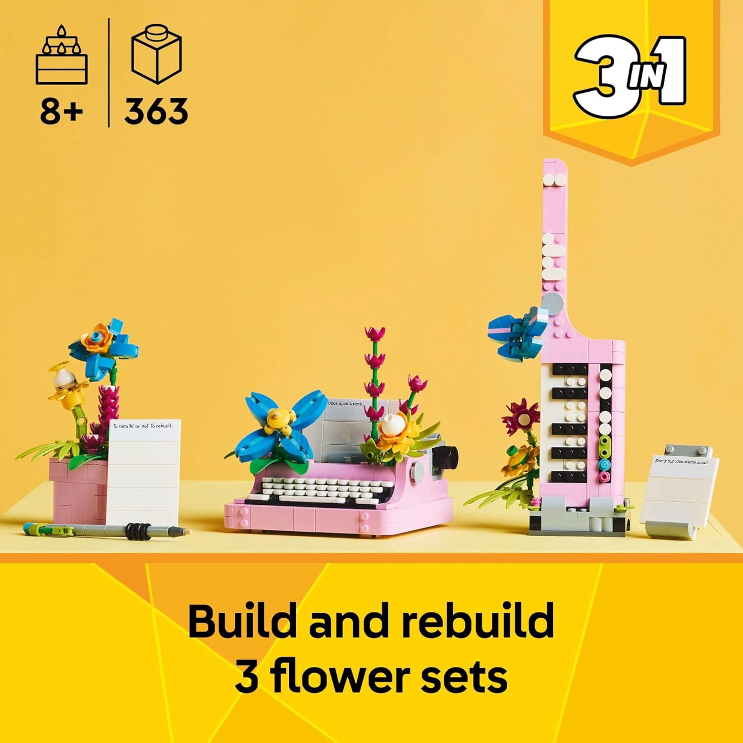 LEGO Creator 31169 Typewriter with Flowers