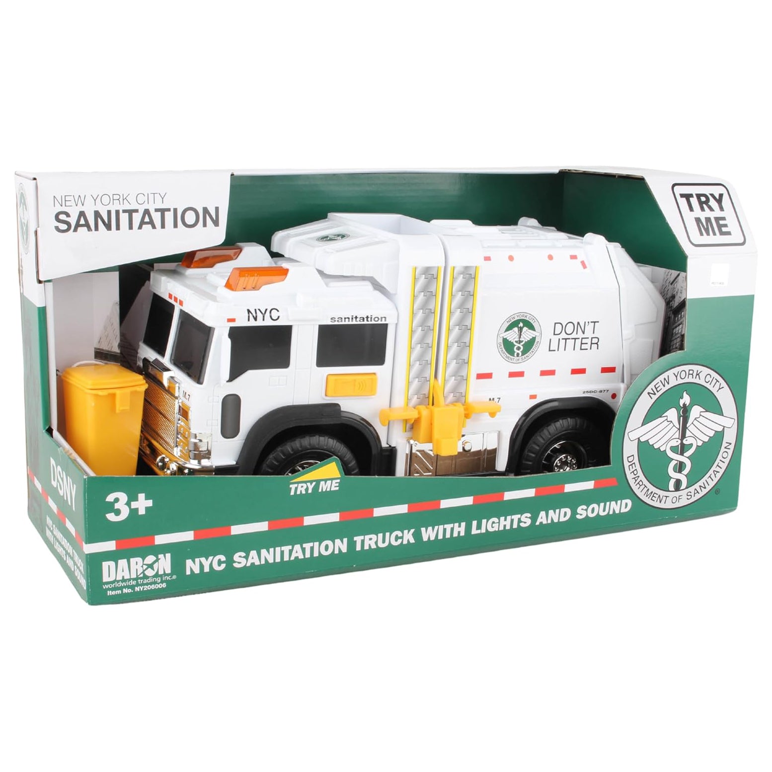 NYC SANITATION MOTORIZED TRUCK WITH LIGHTS AND SOUNDS