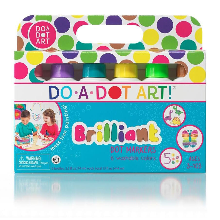 DO A DOT BRILLIANT DOT MARKERS WASHABLE 6 PACK
