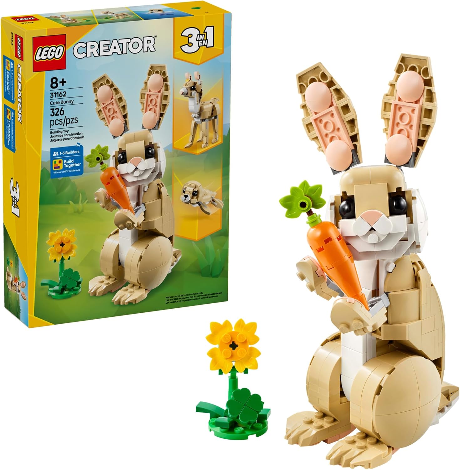 LEGO CREATOR CUTE BUNNY 3 IN 1 31162