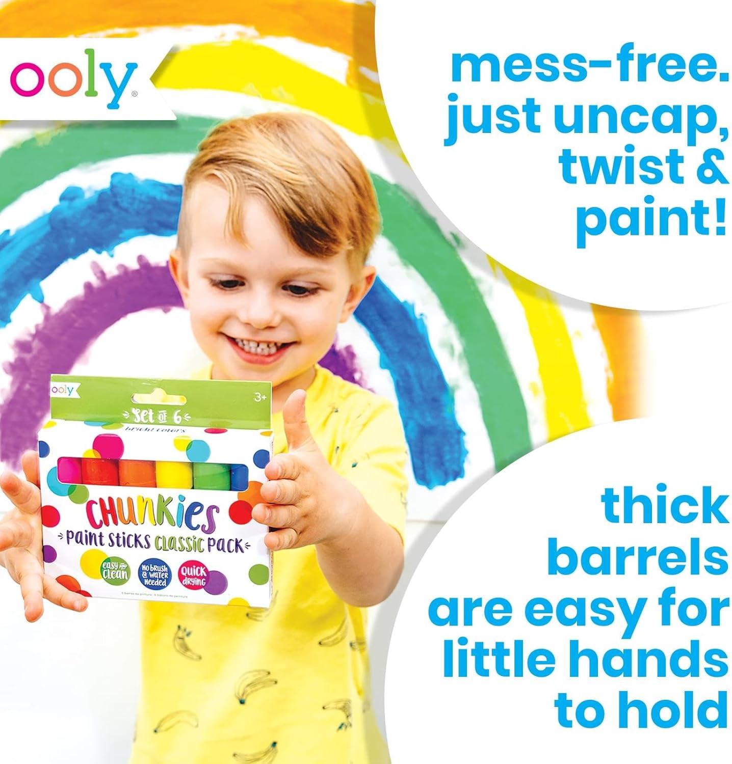 Chunkies 12 Mess Free Paint Sticks For Kids