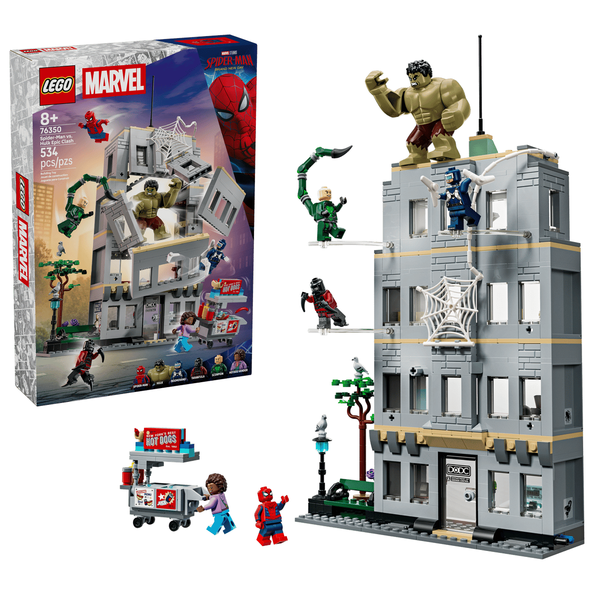 LEGO Marvel 76350 Spider-Man vs. Hulk Epic Clash