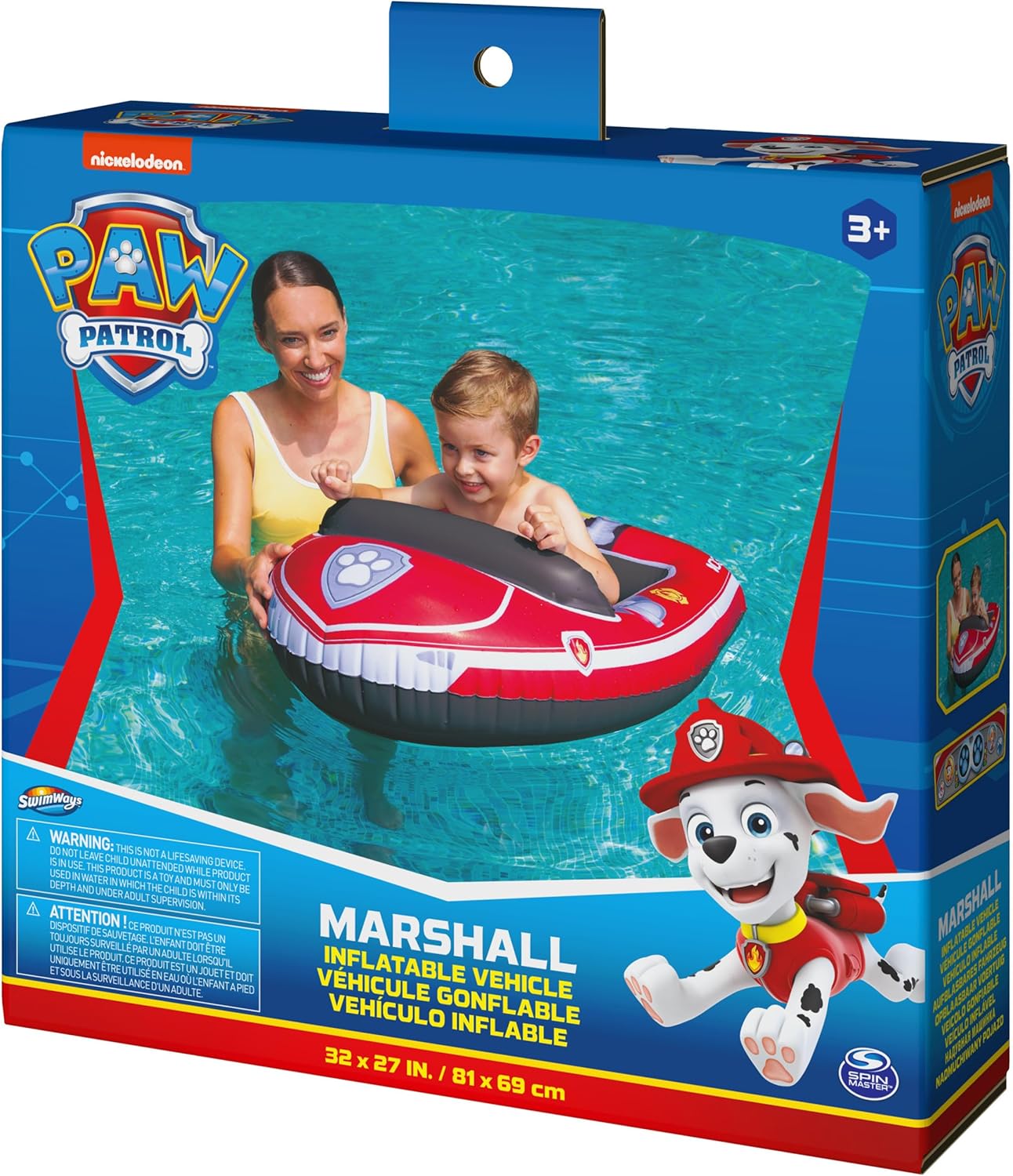 Paw Patrol Marshall Inflatable Water Boat