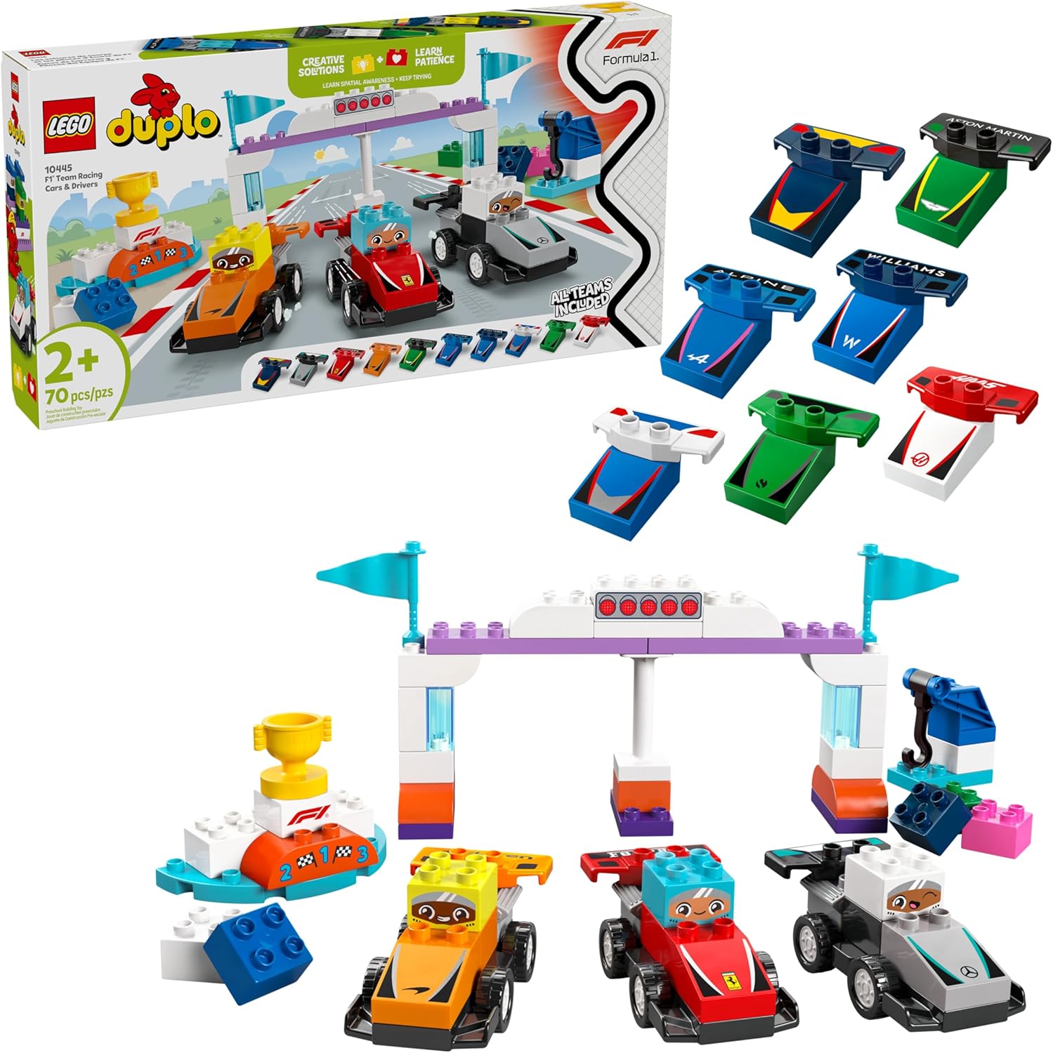 DUPLO F1 TEAM RACING CARS & DRIVERS