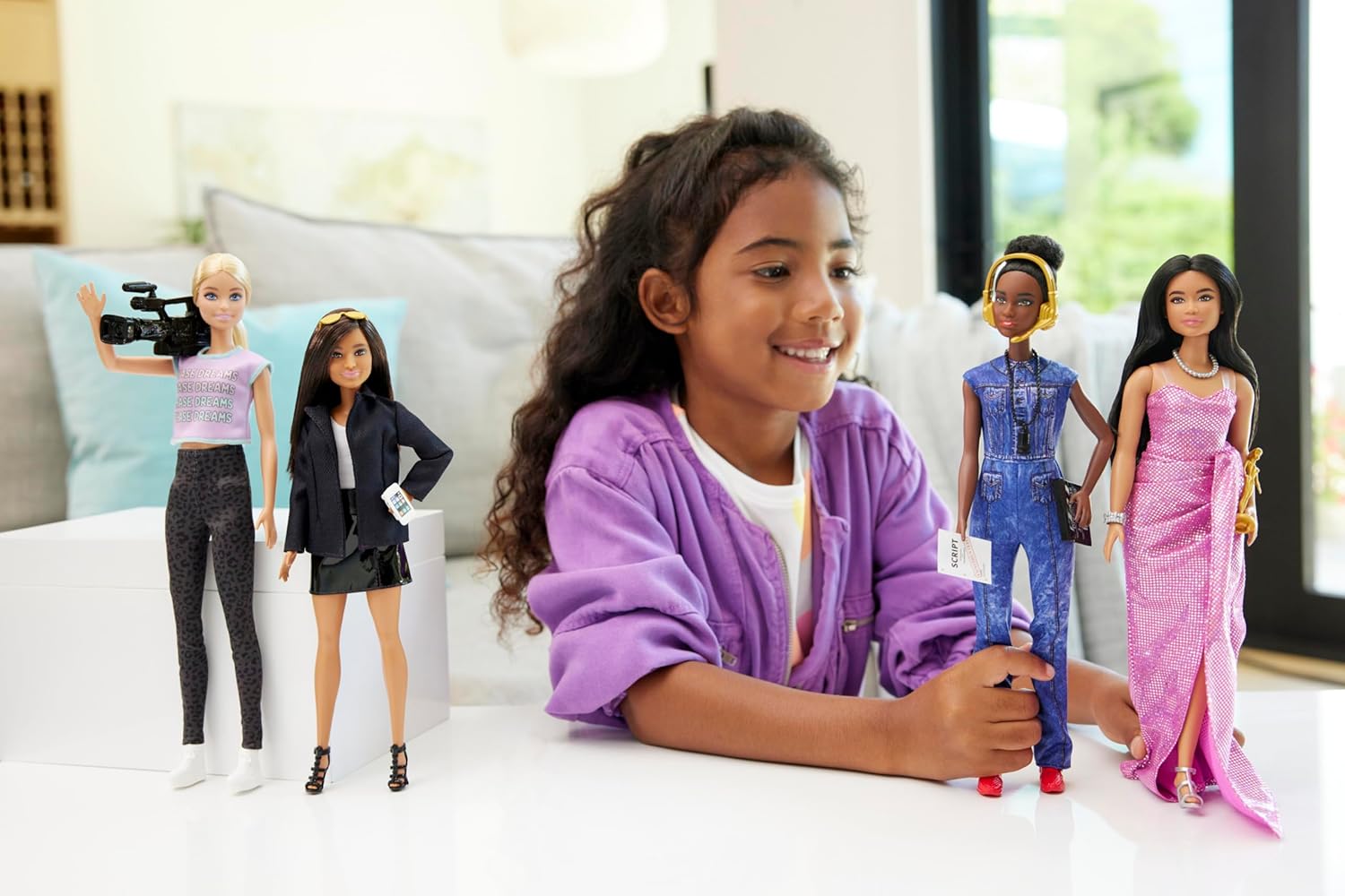Barbie Careers Women in Film Set of 4 Dolls with Removable Looks & Accessories