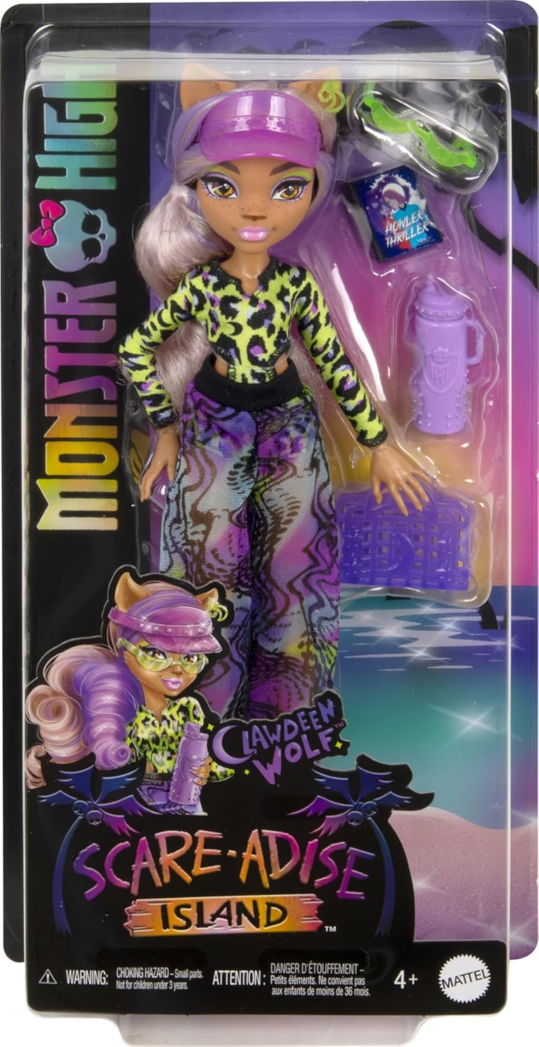 Scare-adise Island Clawdeen Wolf Fashion Doll with Swimsuit & Accessories