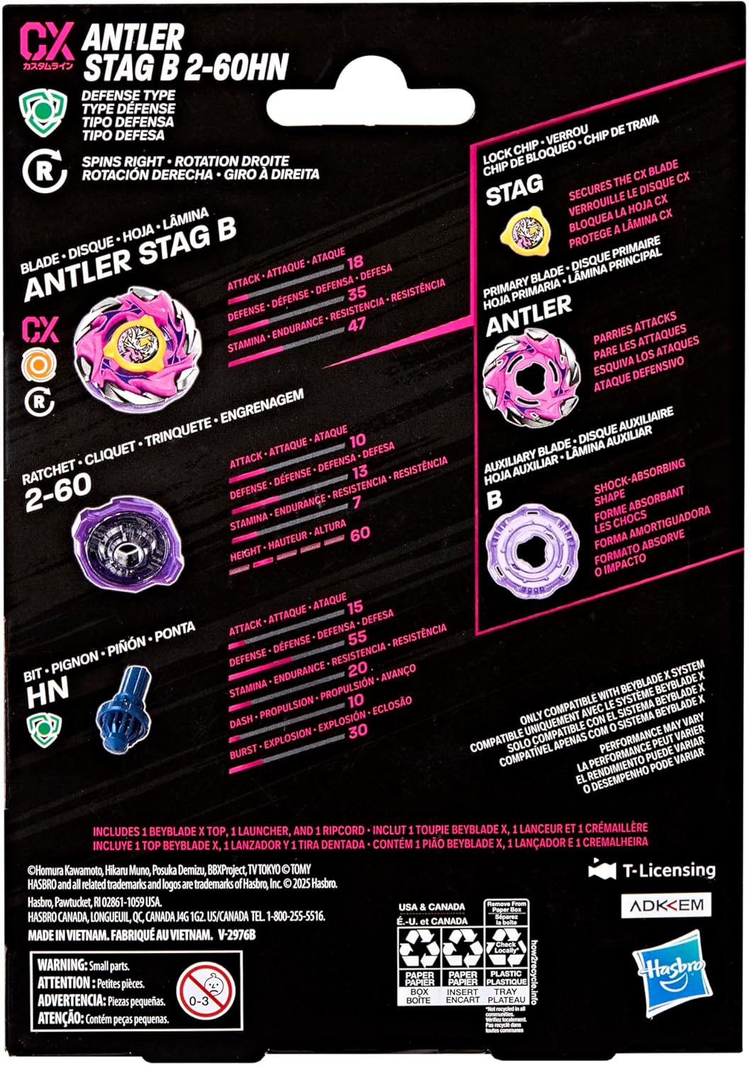 BEYBLADE X STARTER PACK ANTLER STAG B 2-60HN