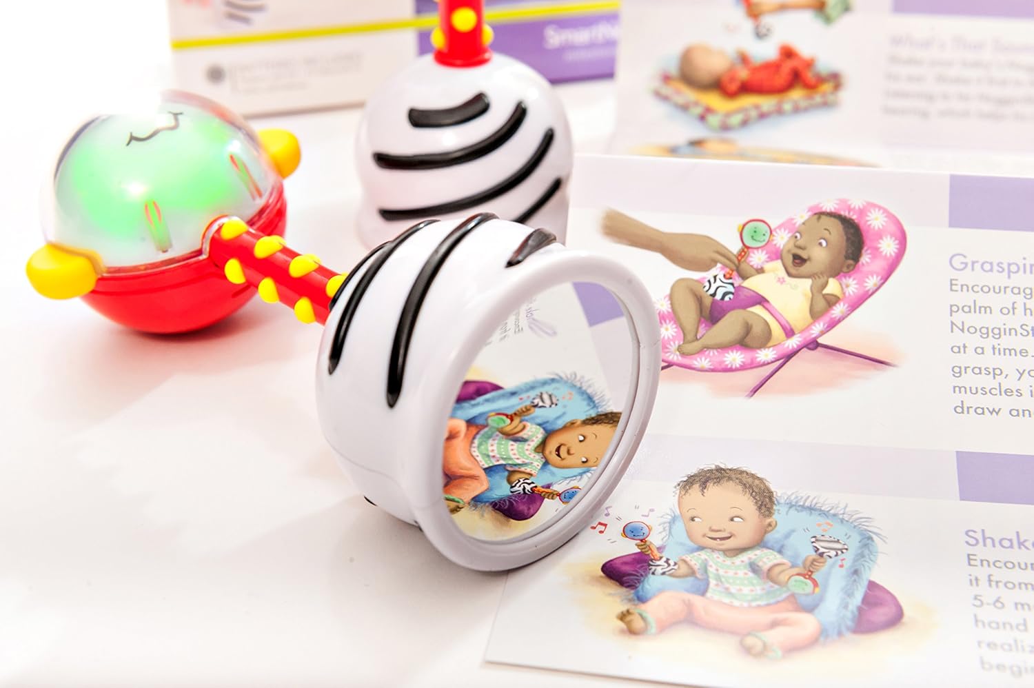 NogginStik Light-up Developmental Rattle