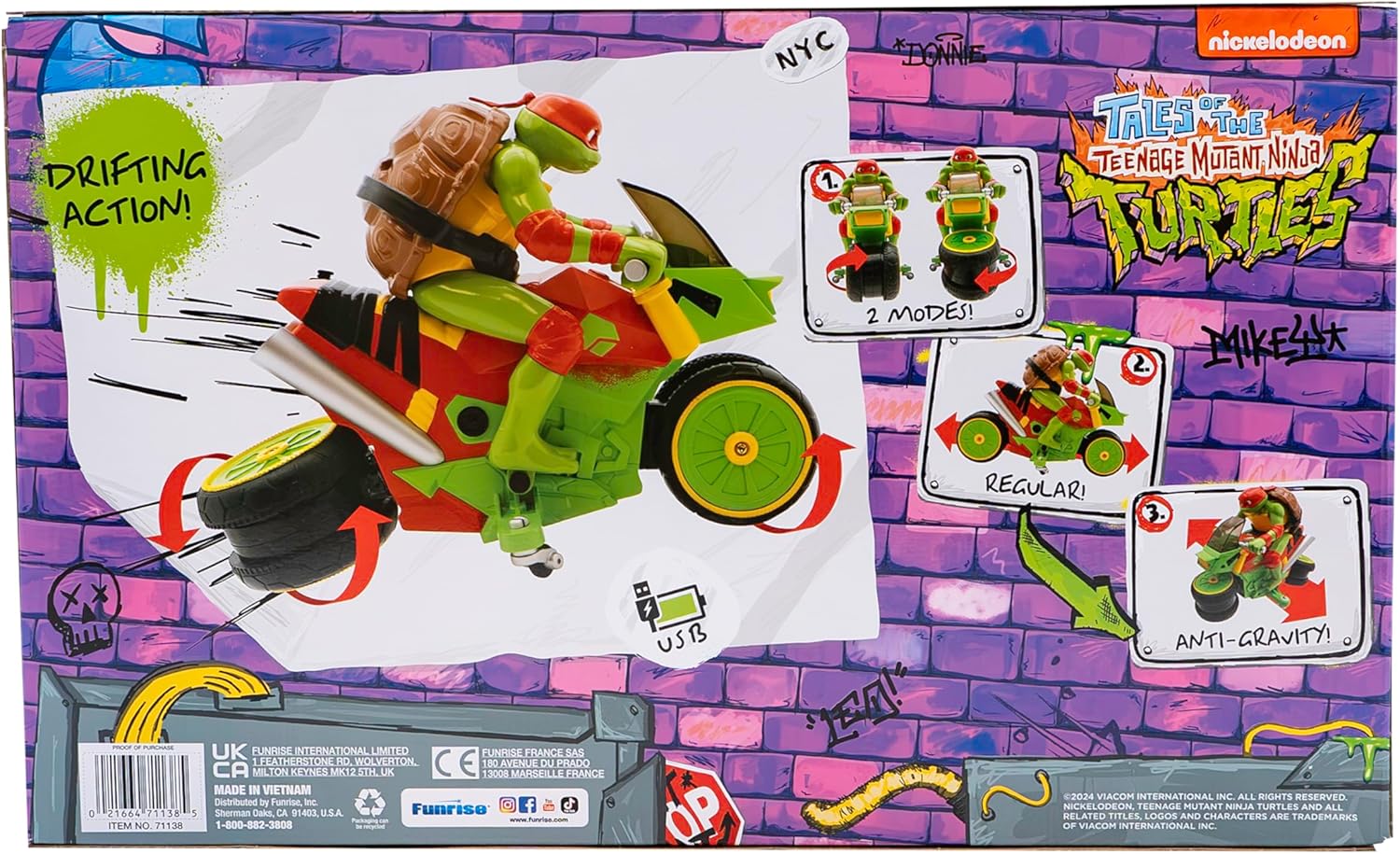 TEENAGE MUTANT NINJA TURTLES RAPH`S RAD RIDE