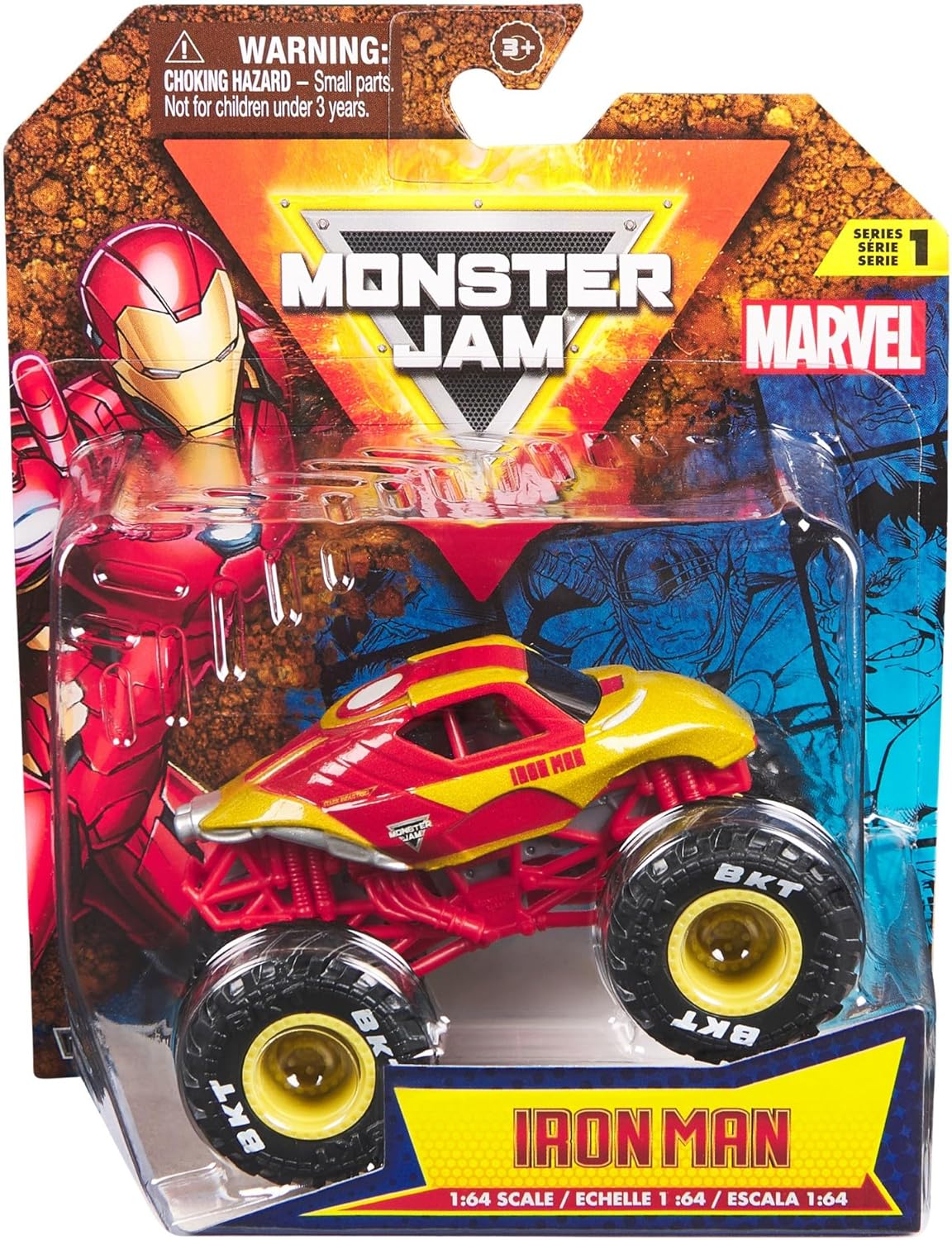Marvel Monster Jam truck 1:64 scale die-cast