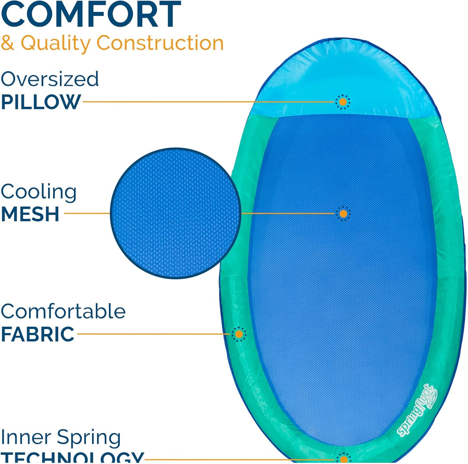 Spring Float Original Pool Lounge Chair
