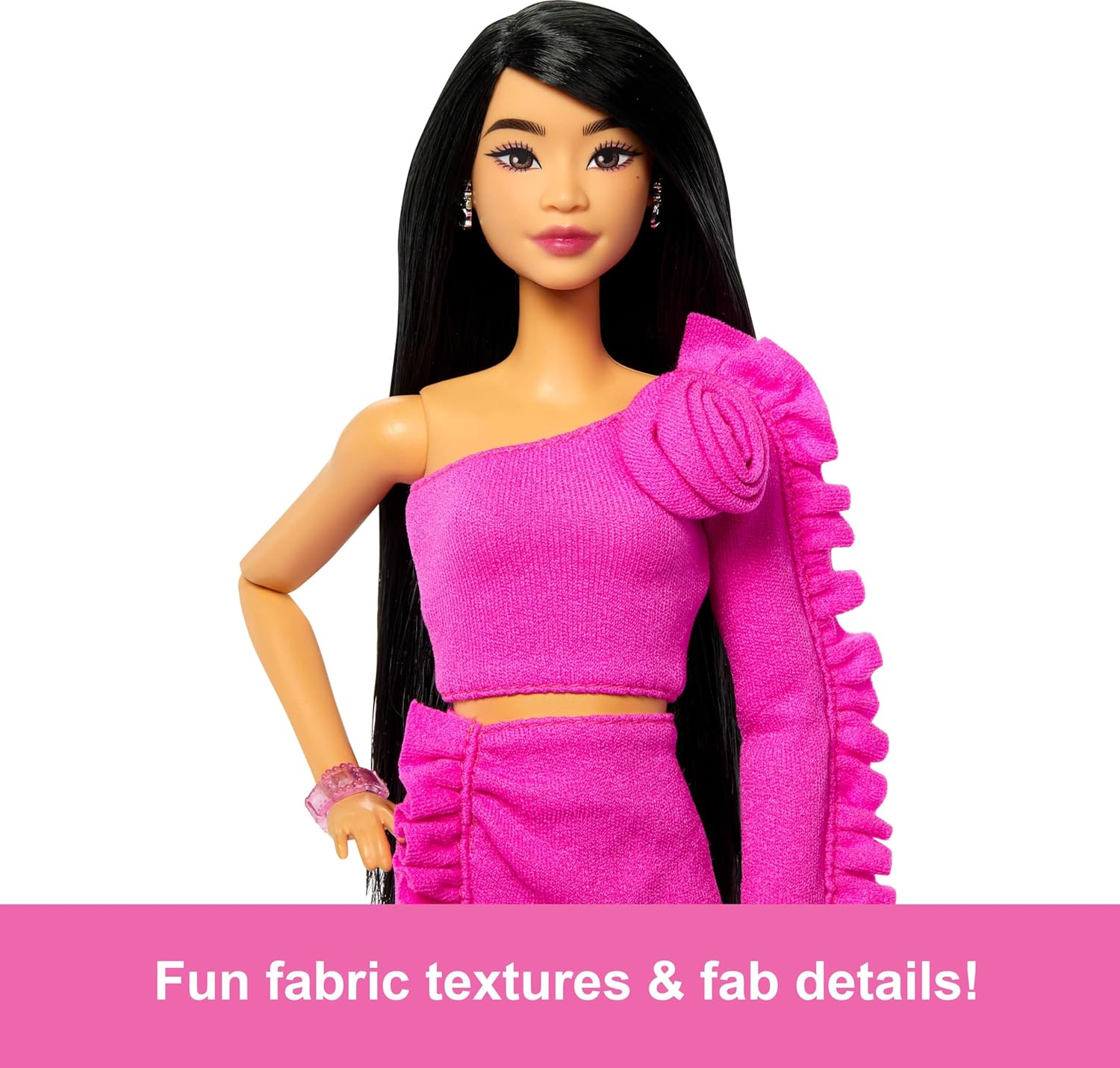 BARBIE DELUXE STYLE DOLL BLACK HAIR