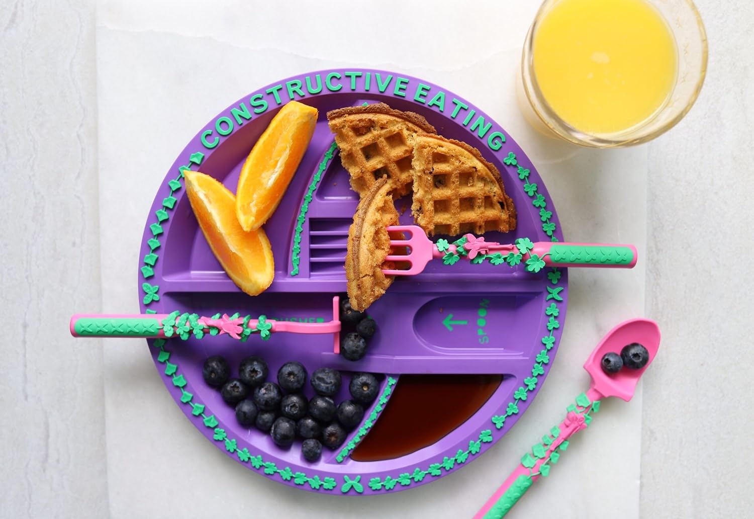 Constructive Eating Garden Fairy Plate