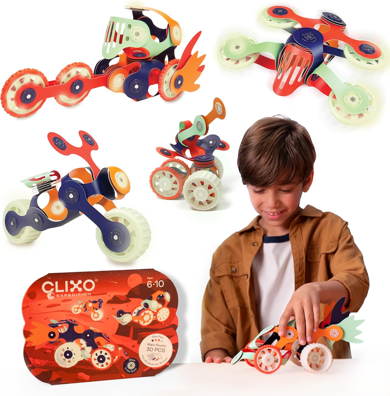 CLIXO MARS ROVER GLOW PACK 30 PCS