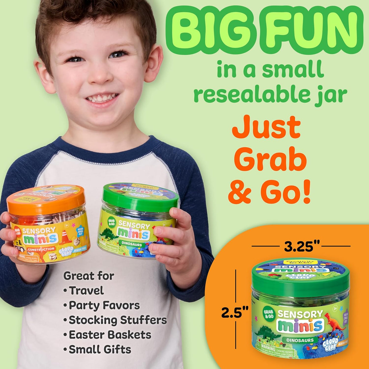 CREATIVITY FOR KIDS SENSORY MINIS DINOSAURS