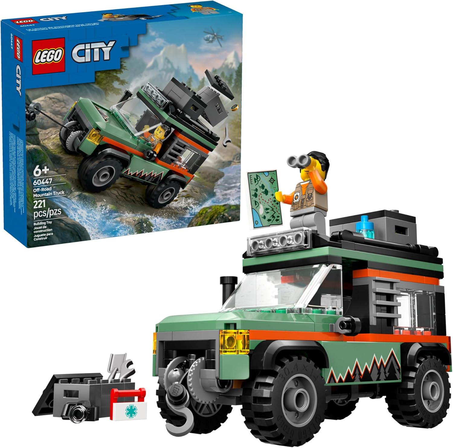 LEGO City Off-Road 4x4 Mountain Truck Building Toy 60447