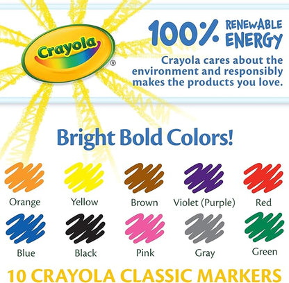 10 PK CRAYOLA MARKER CLASSIC