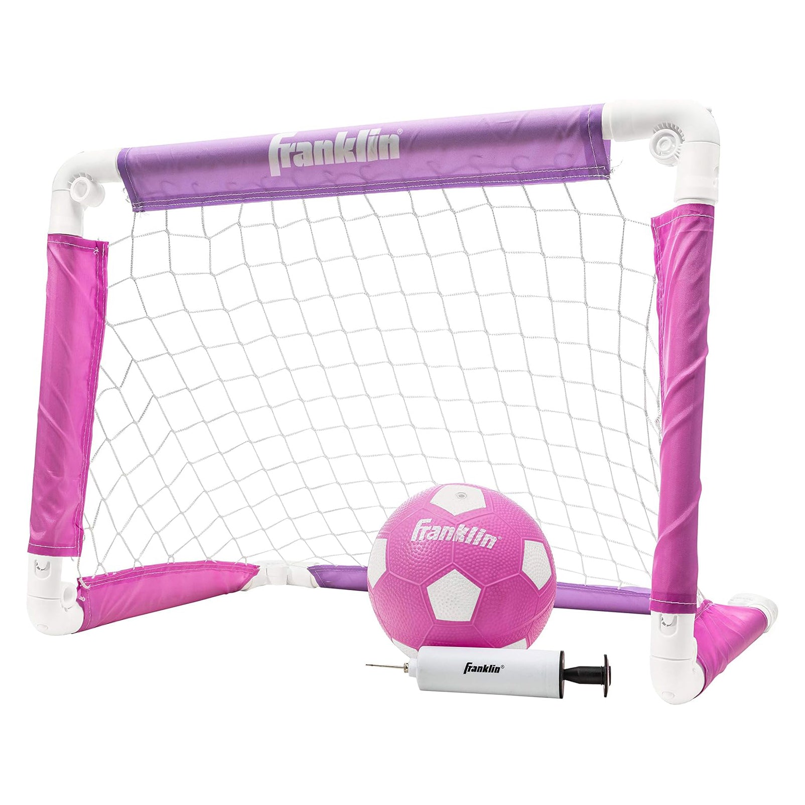 24 INCH SOCCER GOAL & BALL SET Pink/Purple