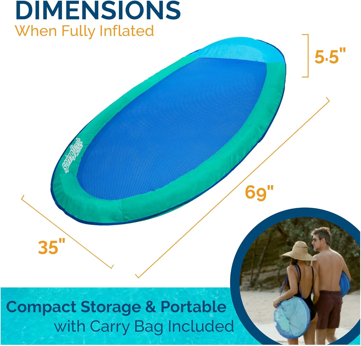Spring Float Original Pool Lounge Chair