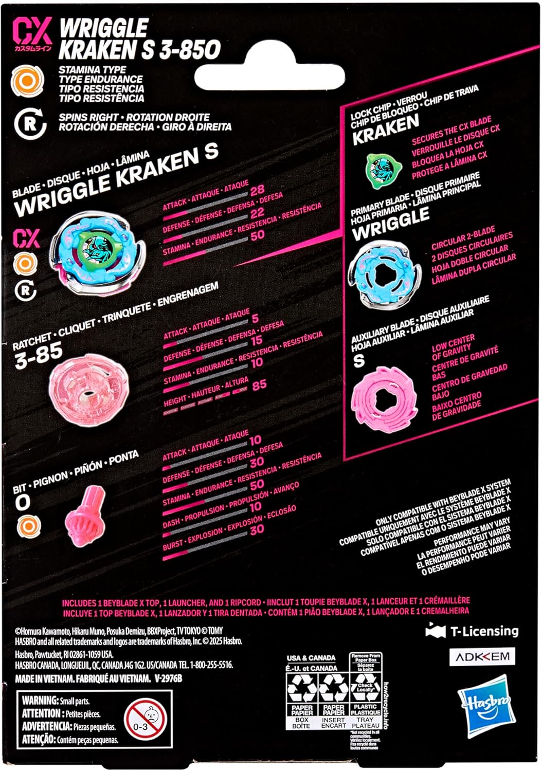 BEYBLADE X STARTER PACK WRIGGLE KRAKEN S 3-850