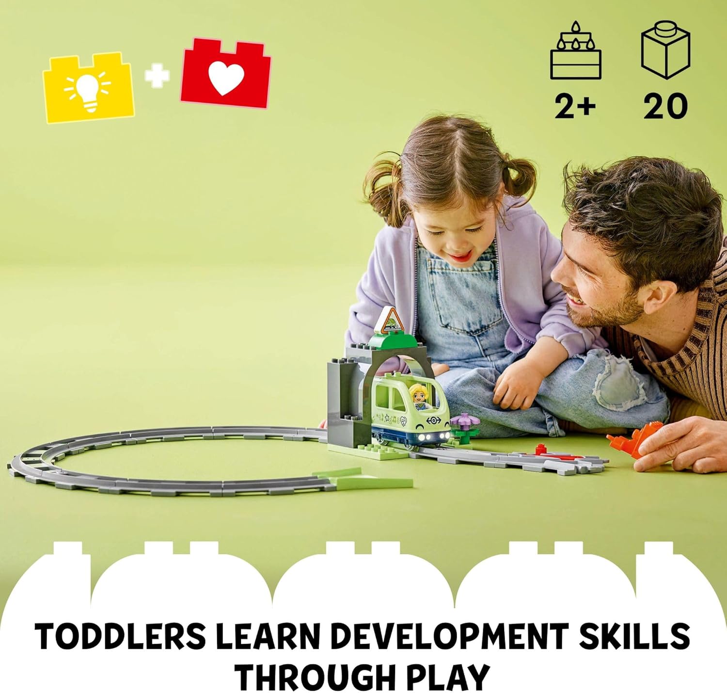 DUPLO TRAIN TUNNEL AND TRACKS EXPANSION SET