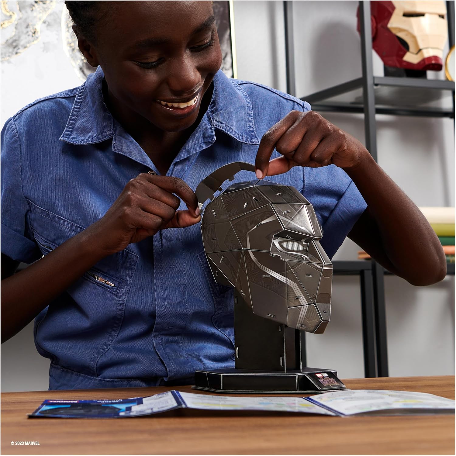 4D Build Black Panther Head