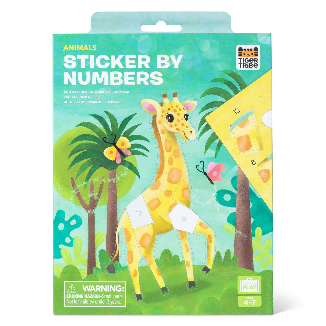 STICKER BY NUMBERS ANIMALS