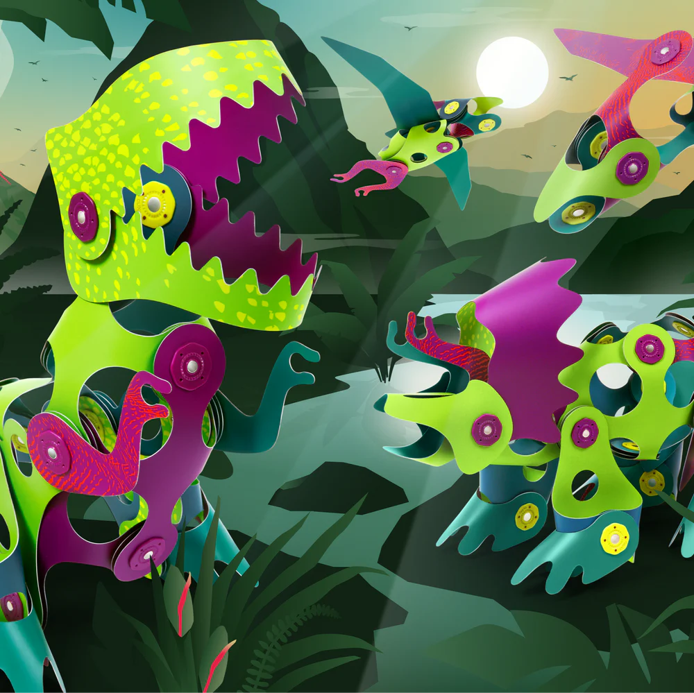 CLIXO DINO ADVENTURE 36 PIECE PACK