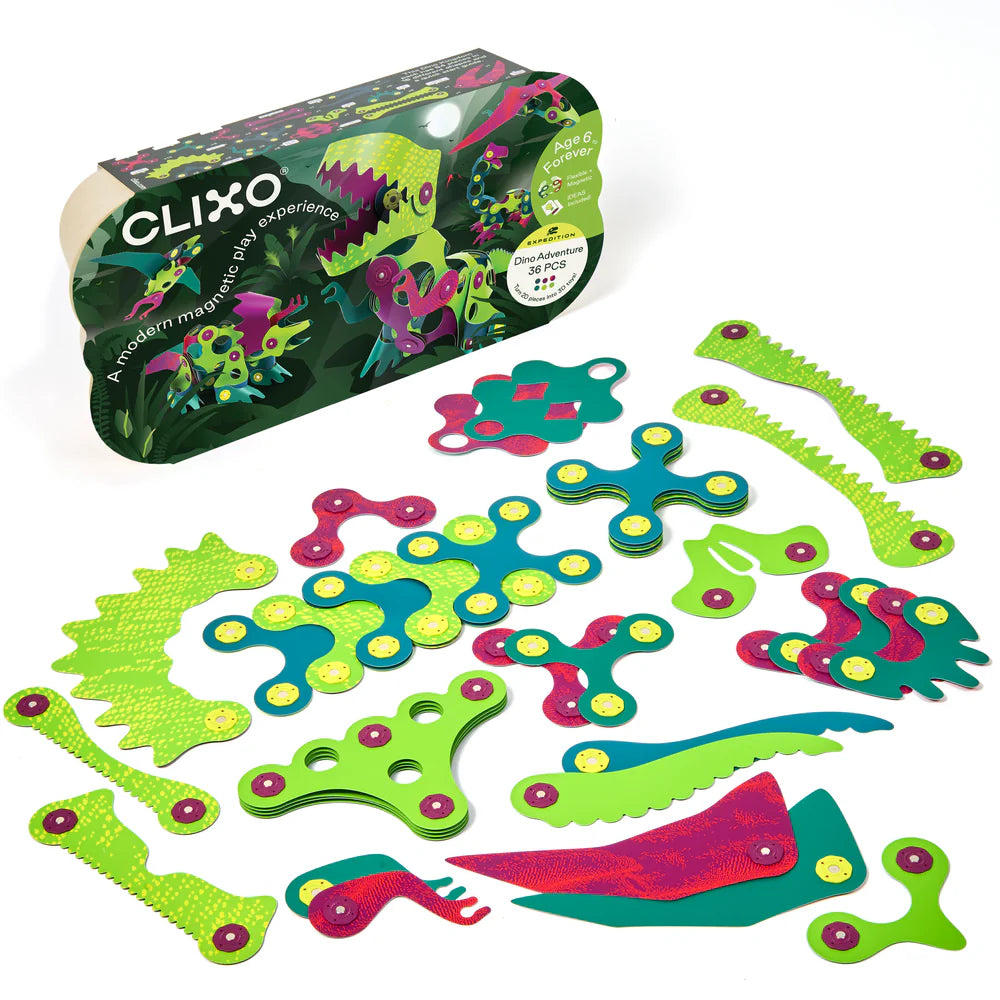 CLIXO DINO ADVENTURE 36 PIECE PACK
