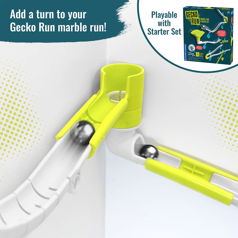 Gecko Run: Marble Run Flex-Corner 
Expansion Pack