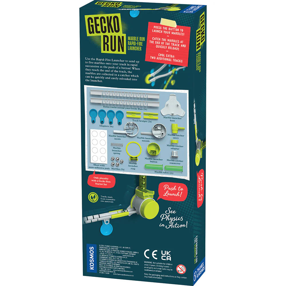 Gecko Run: Marble Run Rapid-Fire Launcher Expansion