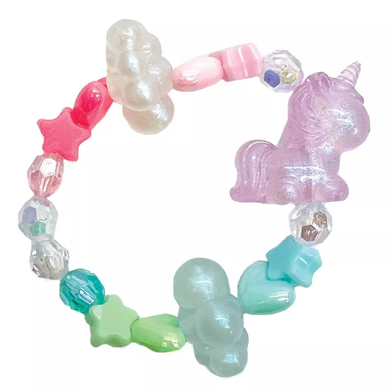 Creativity for Kids Unicorn Bead Jewelry Jar: Craft Kit with Beads & Cord for Ages 6+