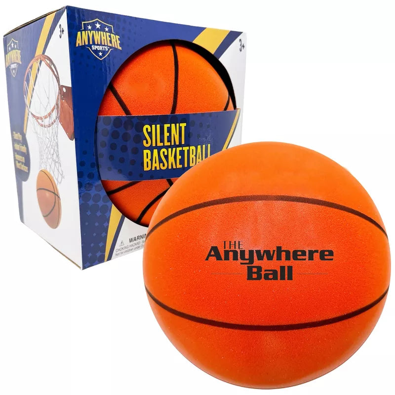 Anywhere Sports: Silent Basketball - 9.5" Orange Squishy Foam Ball