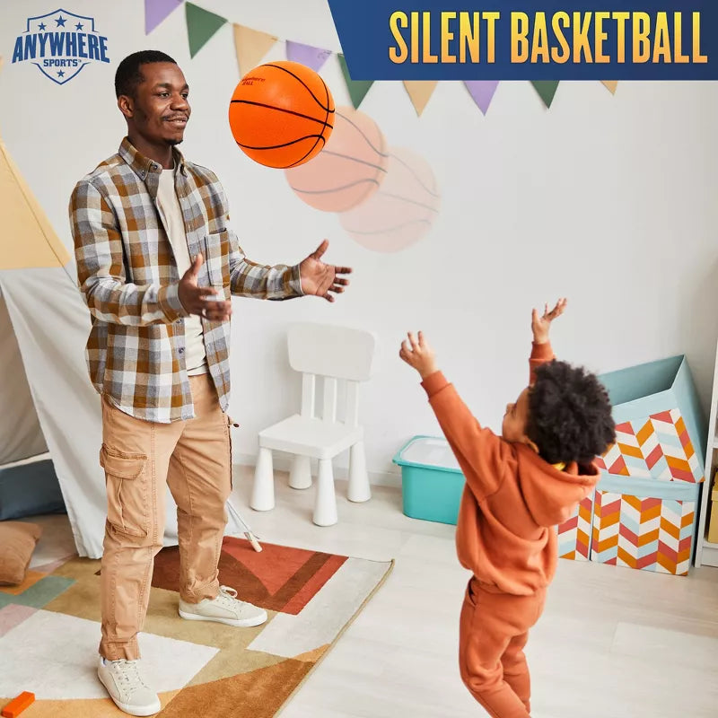 Anywhere Sports: Silent Basketball - 9.5" Orange Squishy Foam Ball
