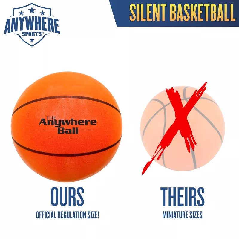 Anywhere Sports: Silent Basketball - 9.5" Orange Squishy Foam Ball