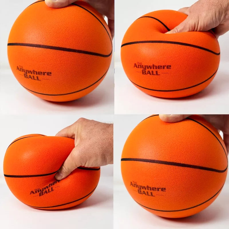 Anywhere Sports: Silent Basketball - 9.5" Orange Squishy Foam Ball