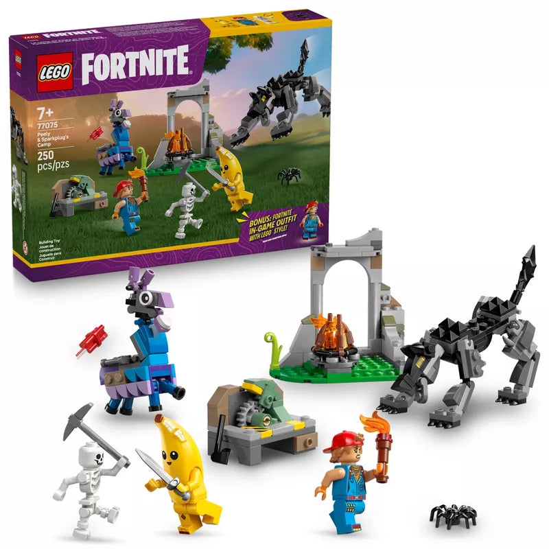 LEGO Fortnite 77075 Peely and Sparkplug's Camp