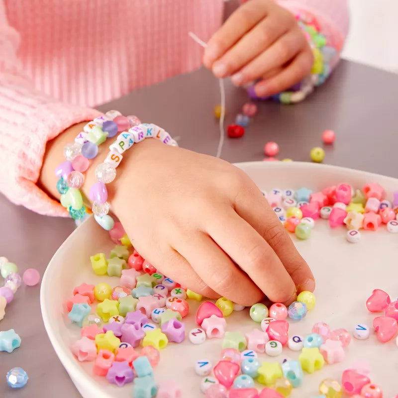 Creativity for Kids Unicorn Bead Jewelry Jar: Craft Kit with Beads & Cord for Ages 6+